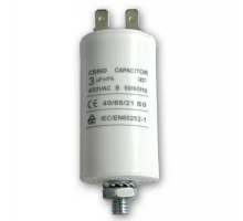 Конденсатор CAP 3 мф 450V. CBB60 CAP504UN