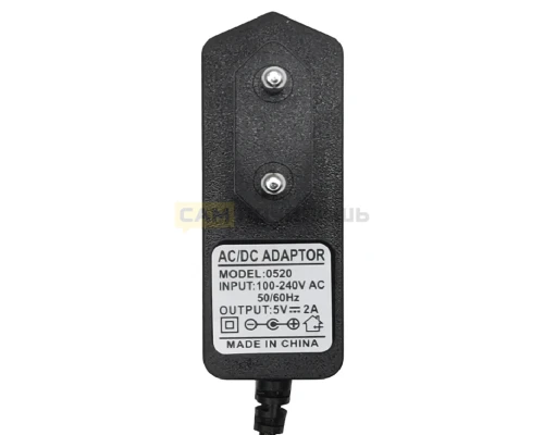 T3801 Адаптер, блок питания AC-DC Adapter 5V 2A  5,5x2.5мм DVB-T2 (250шт/к)
