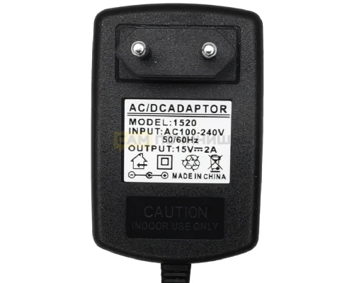 T3799 Адаптер питания AC-DC Adapter 15V 2A 5,5x2,5mm (200шт/к)
