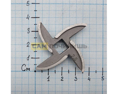 Нож для отечественных (Российских) мясорубок MRZ004, N001un, 647589, MM0109W