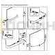 Ручка двери для холодильника Bosch, Siemens, WL540, 369542, 00481302, 369547